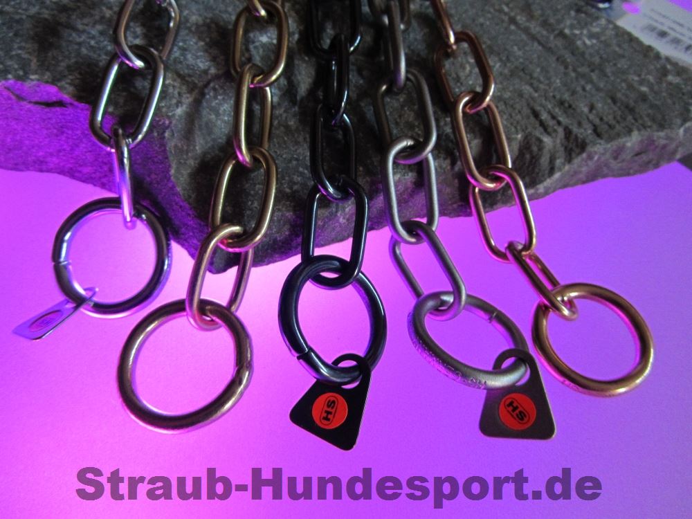 Kettenhalsband von Sprenger mit runden Gliedern in 4 Materialien